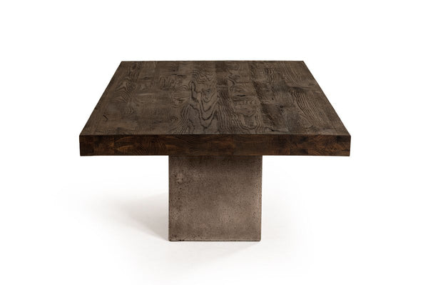Modrest Renzo Modern Oak & Concrete Coffee Table Model VGGR649245