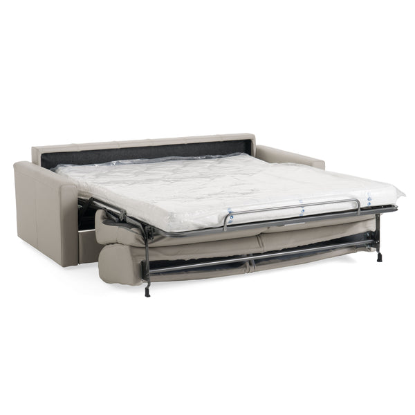 Lamod Italia Revers Italian Modern Grey Leather Queen Sofabed Model VGDTREVERS-160-CENERE