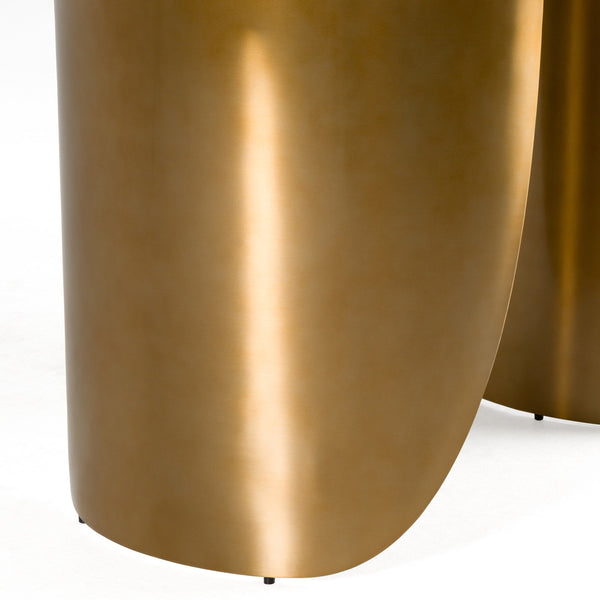 Modrest Reynold Glam Faux Marble & Gold Stainless Steel 94 Inch Dining Table Model VGGM-M-DT-1768C