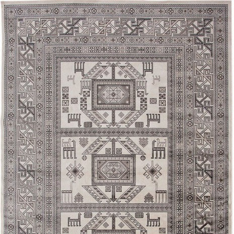 Furniture of America Mortsel Gray Contemporary Area Rug Model RG1030