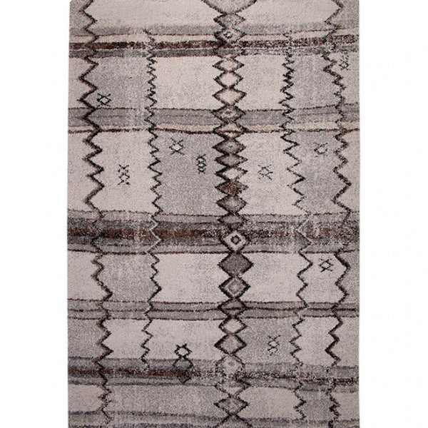 Furniture of America Gresford Gray/Black Contemporary Area Rug Model RG1038