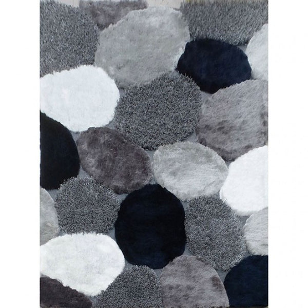 Furniture of America Vancouver Gray/Navy Contemporary Area Rug Model RG4133