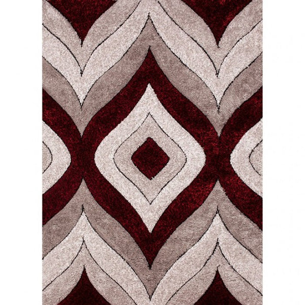 Furniture of America Hepsiba Drop Wine Contemporary Area Rug Model RG4149