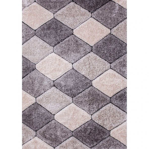 Furniture of America Hepsiba Diamond Taupe Contemporary Area Rug Model RG4151