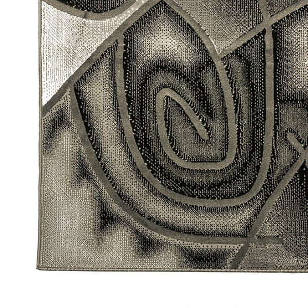 Furniture of America Sivas Gray/Black Contemporary Area Rug Model RG5186M