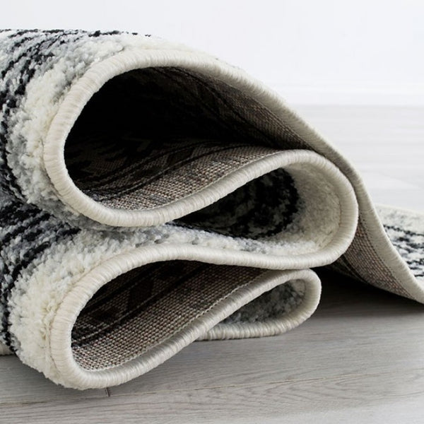 Furniture of America Serang Gray/Black Contemporary Area Rug Model RG5203