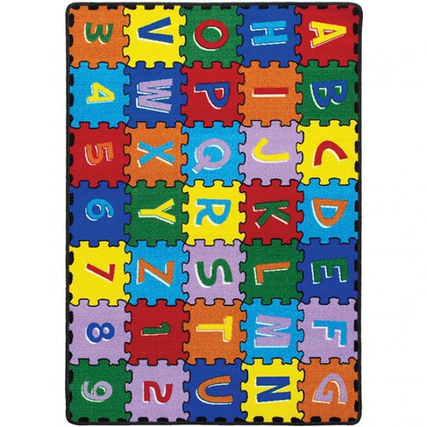 Furniture of America Abbey Alphabet/Multi Contemporary Area Rug Model RG5209