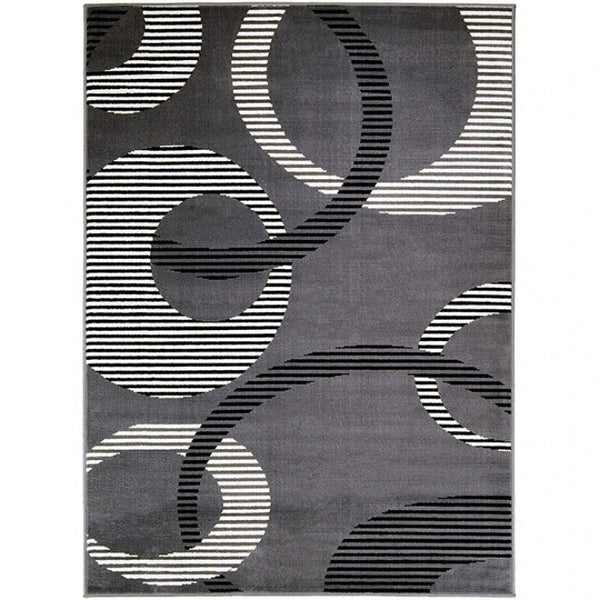 Furniture of America Blitar Dark Gray Contemporary Area Rug Model RG5213