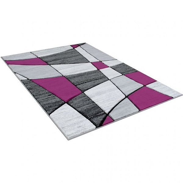 Furniture of America Niksar Gray/Purple Contemporary Area Rug Model RG5224