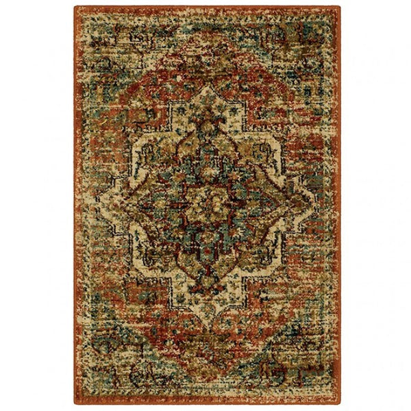 Furniture of America Wilhelm Spice Rose Contemporary Area Rug Model RG8160M