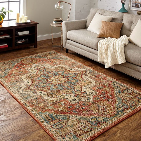 Furniture of America Wilhelm Spice Rose Contemporary Area Rug Model RG8160S