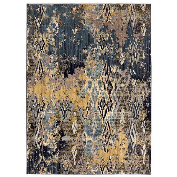 Furniture of America Wilhelm Indigo Breach Contemporary Area Rug Model RG8161M