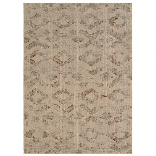 Furniture of America Wilhelm Obelisk Gray Contemporary Area Rug Model RG8166S