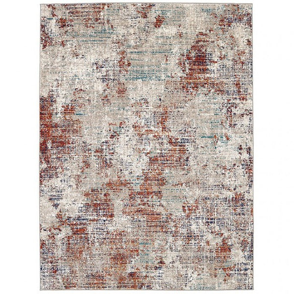 Furniture of America Montijo Concrete Umber Contemporary Area Rug Model RG8171S