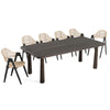 Modrest Rhea Modern 87" Dark Acacia Rectangular Dining Table Model VGWDMAR-DT2.2-DK