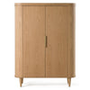 Modrest Richmond Modern Natural Oak Rounded Tall Buffet Model VGME-RICHMOND-TB