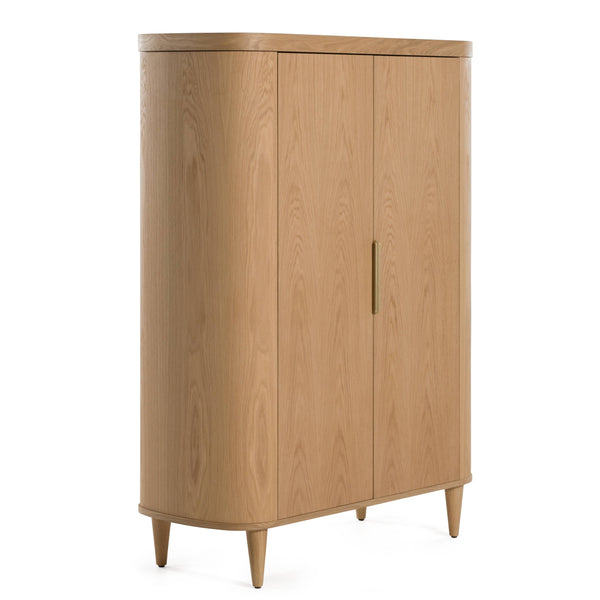 Richmond Modern Natural Oak Rounded Tall Buffet