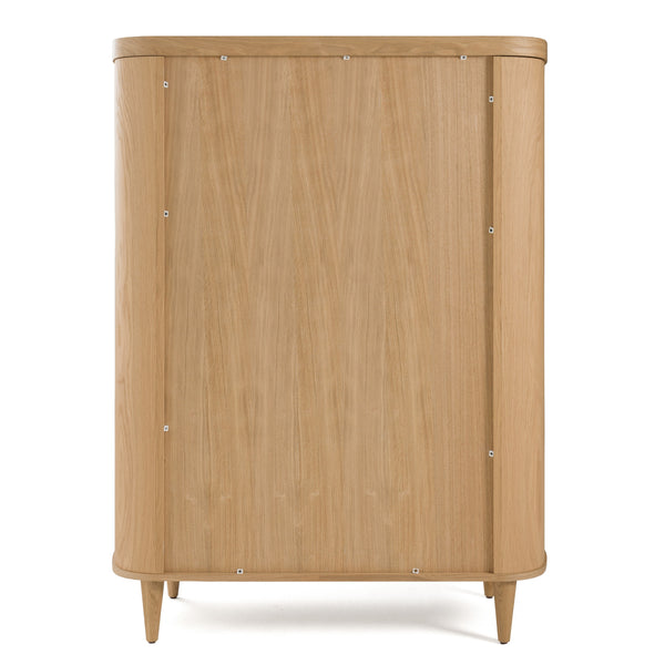 Modrest Richmond Modern Natural Oak Rounded Tall Buffet Model VGME-RICHMOND-TB