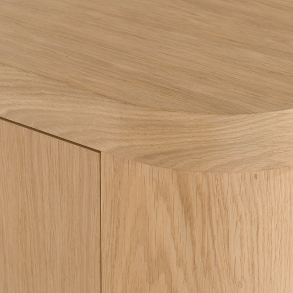 Modrest Richmond Modern Natural Oak Rounded Tall Buffet Model VGME-RICHMOND-TB