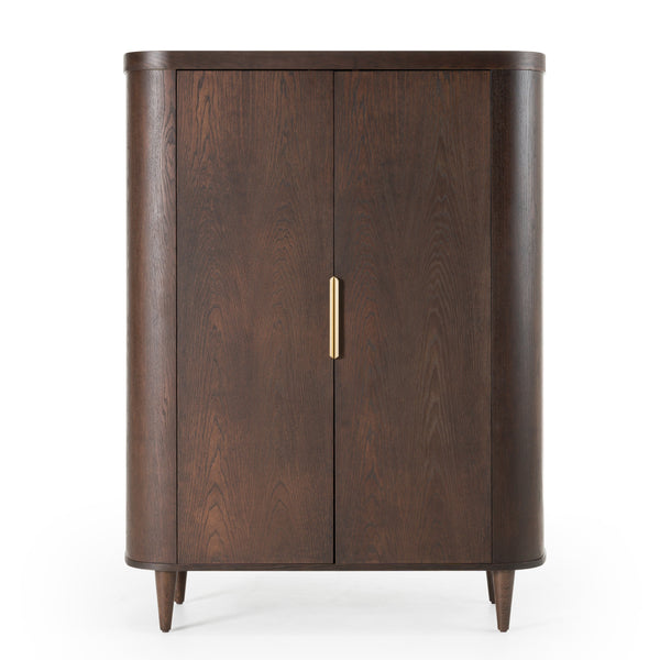 Richmond Modern Brown Rounded Tall Buffet