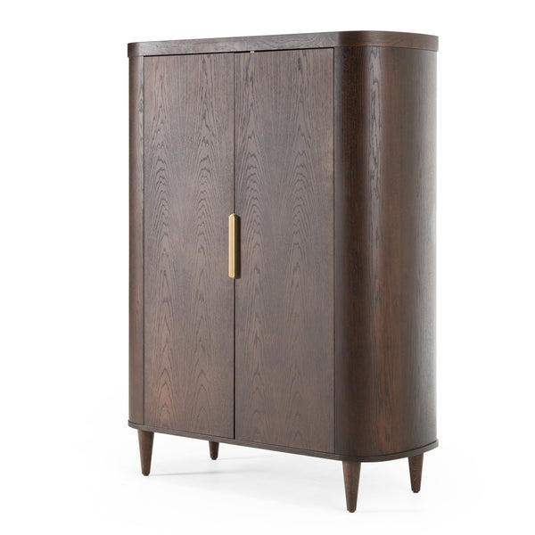 Richmond Modern Brown Rounded Tall Buffet