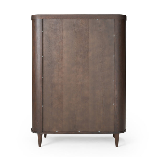 Modrest Richmond Modern Brown Rounded Tall Buffet Model VGME-RICHMOND-BROWN-TB