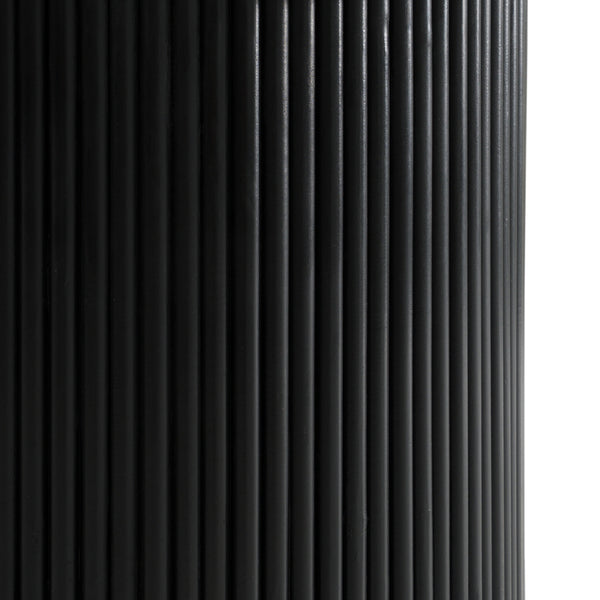 Modrest Rivas Modern White Marble & Black Hex Dining Table Model VGNR-NI90201