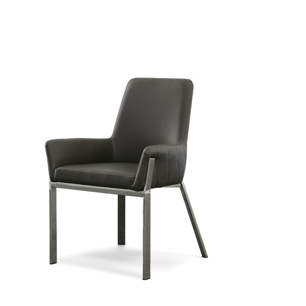 Modrest Robin Modern Grey Bonded Leather Dining Chair Model VGVCB8366-GRY