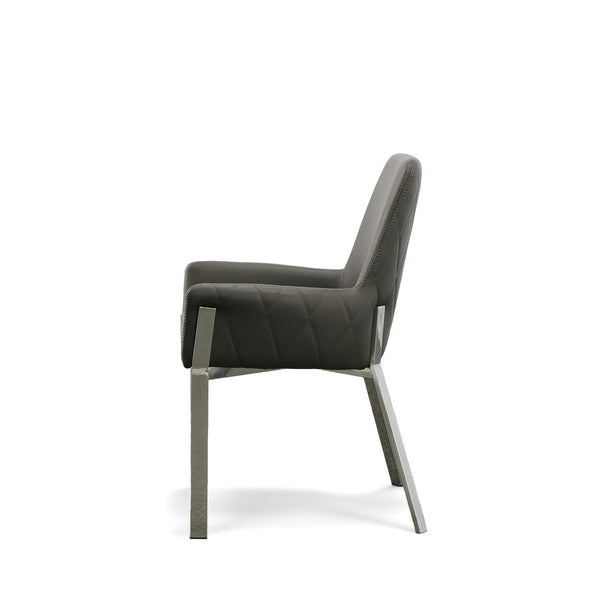 Modrest Robin Modern Grey Bonded Leather Dining Chair Model VGVCB8366-GRY