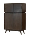 Modrest Roger Mid Century Tall Buffet Model VGWDSANTI-DK-BRN
