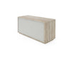 Nova Domus Roma Modern Faux Travertine & Gold File Cabinet Model VGAN-ROMA-FILE