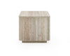 Nova Domus Roma Modern Faux Travertine Square End Table Model VGAN-ROMA-ET
