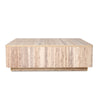 Nova Domus Roma Modern Faux Travertine Square Coffee Table Model VGAN-ROMA-SQR-CT