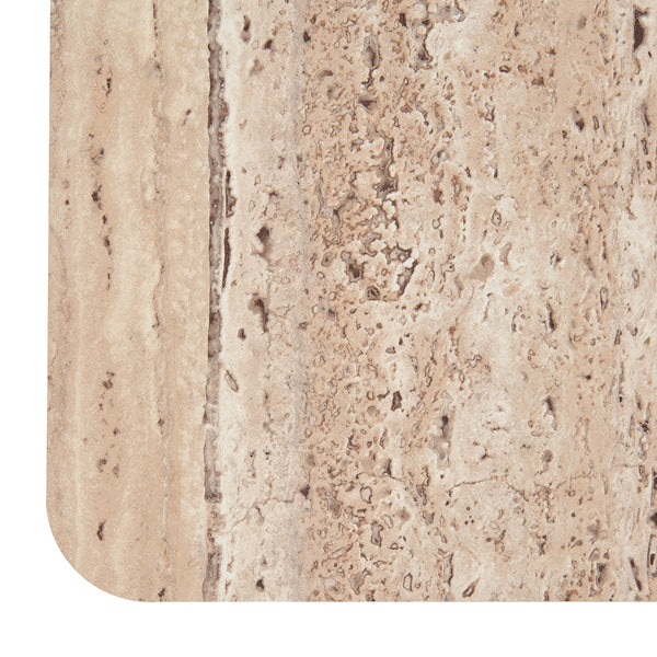 Nova Domus Roma Modern Faux Travertine Square Coffee Table Model VGAN-ROMA-SQR-CT