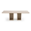Nova Domus Roma Modern Travertine Rectangular Dining Table Model VGAN-ROMA-DT