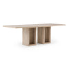 Nova Domus Roma Modern Travertine Rectangular Dining Table Model VGAN-ROMA-DT