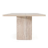 Nova Domus Roma Modern Travertine Rectangular Dining Table Model VGAN-ROMA-DT