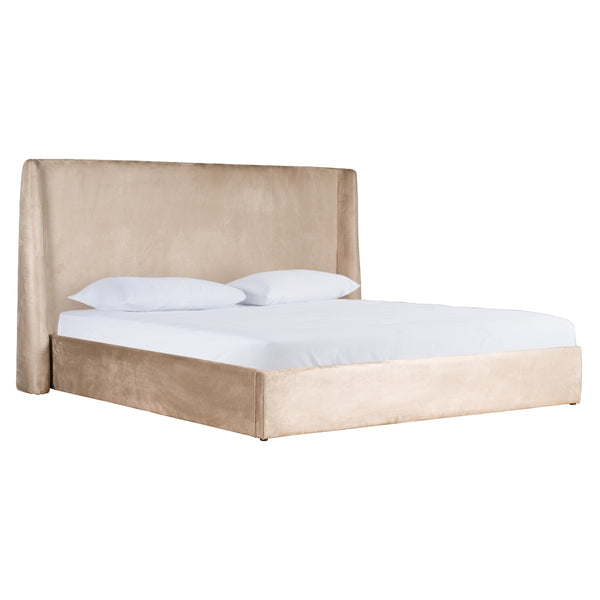 Modrest Roma Modern Taupe Microfiber Upholstered Bed Model VGVCBD2305-TPE