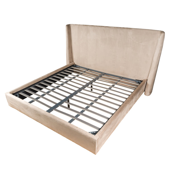 Modrest Roma Modern Taupe Microfiber Upholstered Bed Model VGVCBD2305-TPE