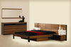 Rondo Mid Century Platform Bed With Nightstands Storage And Lights Model VGWCRONDO