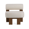 Modrest Rosanne Modern Off White Fabric Accent Chair Model VGEU-7356LC
