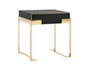 Modrest Rothsay Modern Wenge & Gold Nightstand Model VGVC-N096A