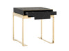 Modrest Rothsay Modern Wenge & Gold Nightstand Model VGVC-N096A