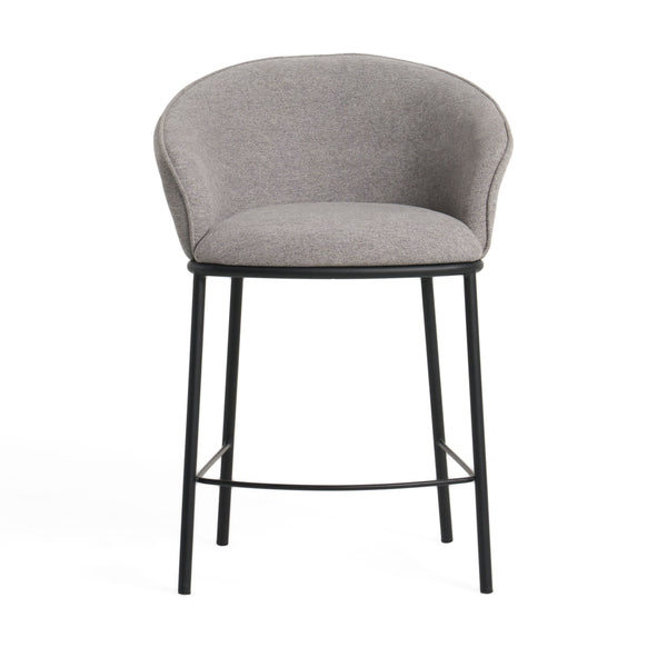 Rumi Modern Grey Counter Stool