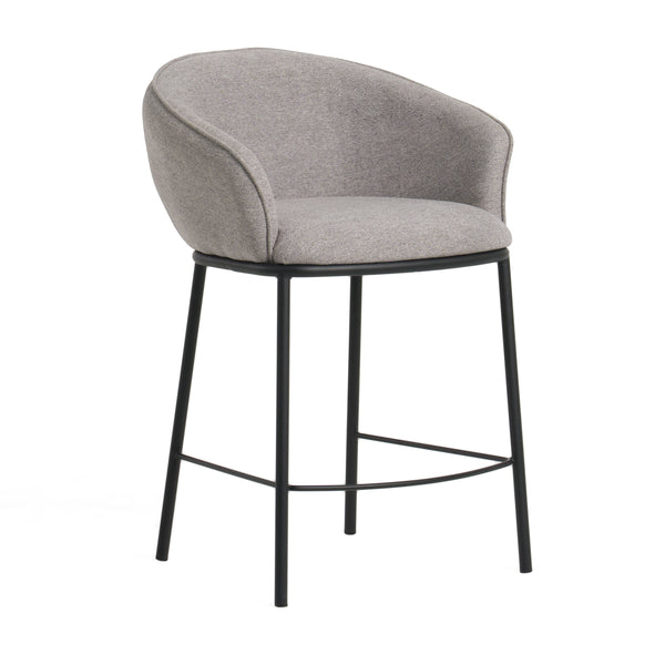 Rumi Modern Grey Counter Stool