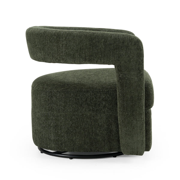 Modrest Ryan Modern Olive Green Fabric Swivel Accent Chair Model VGDW-DS1018-GRY