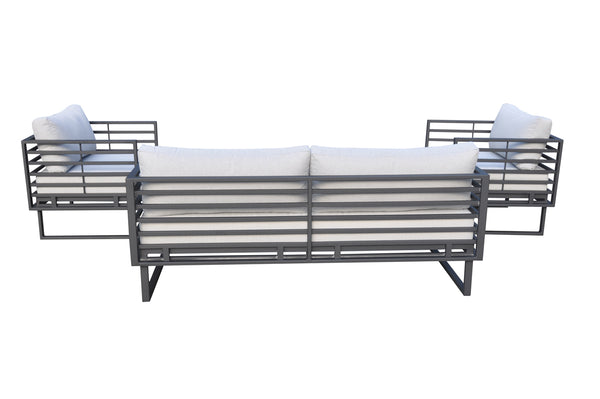 Renava Wharf Outdoor Grey & Black Sofa Set Model VGGES0273