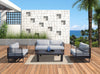 Renava Wharf Outdoor Grey & Black Sofa Set Model VGGES0273