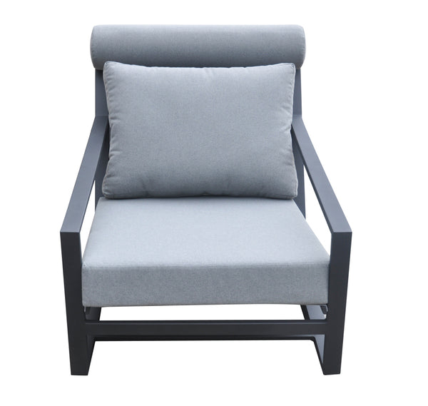 Renava Boardwalk Outdoor Grey Lounge Chair Set Model VGGES0278-GRY