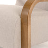 Modrest Sada Mid Century Modern Beige Linen & Chestnut Accent Chair Model VGRH-RHS-AZHT04